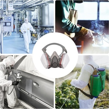 КРАСОЧНАЯ МАСКА ПОЛУМАСКА 6200 + ФИЛЬТРЫ УГЛЕРОДНЫЕ КАРТРИДЖИ