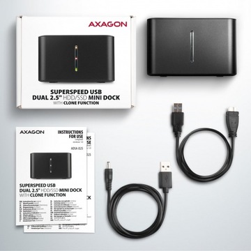 Док-станция ADSA-D25 MINI USB 3.2 Gen 1 -''