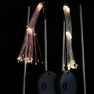 2 шт. уличная солнечная садовая лампа с приводом от одуванчика фейерверк 150 светодиодов