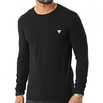 Guess pánske tričko longsleeve čierne logo M2YI08J1311 M