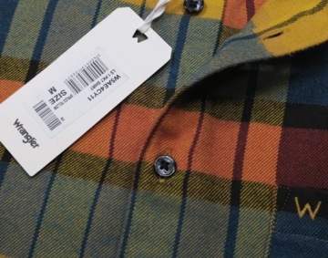 Фланелевая РУБАШКА WRANGLER СТАНДАРТНОГО КРОЯ в клетку M