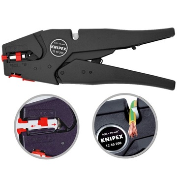 Szczypce do Ściągania Izolacji Automatyczne Knipex 12 40 200 solidna jakość