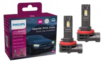 ŻARÓWKI LED H8/H9/H16 PHILIPS ULTINON ACCESS 12V KOMPAKTOWE 6000K ORYGINAŁ