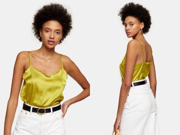 Topshop top z muszelkowym wykończeniem 32