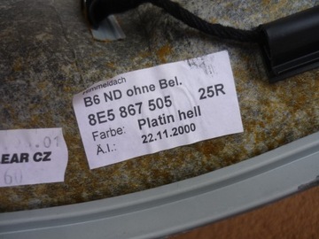 ПОТОЛКА AUDI A4 B6 B7 СЕДАН PLATIN HELL ОЧЕНЬ КРАСИВО + ЖГУТ ПРОВОДОВ