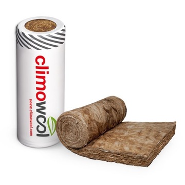 Wełna do izolacji dachu poddasza stropu Climowool DF33 100mm Mata 5,28m2