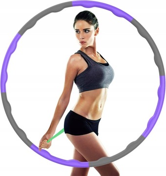 ODCHUDZAJĄCE HULAHOP KOŁO SKŁADANE HULA HOOP MASAŻ