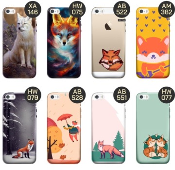 ЧЕХОЛ ДЛЯ IPHONE 5 / 5S / SE DESIGNS FOX FOX FOX CASE COVER CASE