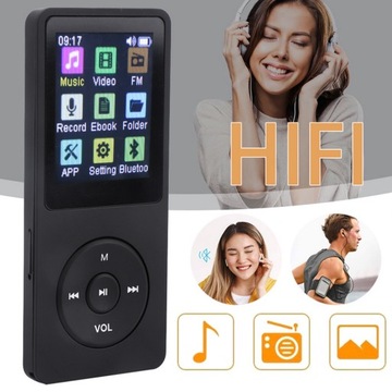 MP3-ПЛЕЕР 16 ГБ ЧИТАТЕЛЬ РАДИО ЖК-ДИКТОФОН Электронная книга FM