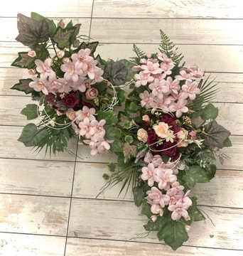 Набор вставок для ваз + букет для украшения могилы