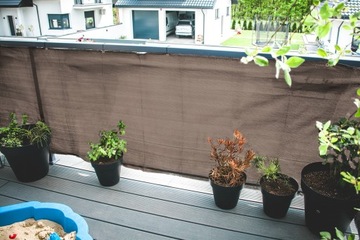 БАЛКОННОЕ ПОКРЫТИЕ ВОДОНЕПРОНИЦАЕМЫЙ ЗАЩИТНЫЙ КОВрик ЗАБОРА СЕТКА С ФУРНИТУРОЙ 100 x 500