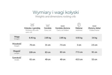 ESPIRO колыбелька, тумбочка-гондола | 3в1 | 11 древесина черная