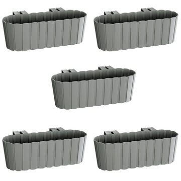 5 x Skrzynka balkonowa Boardee Hook DDECZ400 Szara