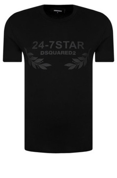 Oryginalny T-shirt Dsquared2 Męski Czarny r.XL