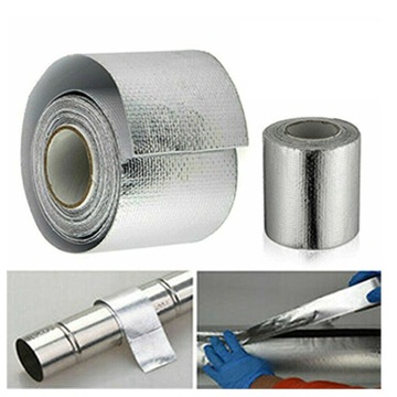 TAŚMA Z FOLII ALUMINIOWEJ 5M SAMOPRZYLEPNA IZOLACJA TERMICZNA ANTYKOROZYJNA
