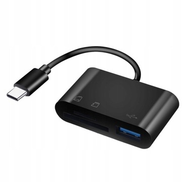 Czytnik kart 3w1 typu C OTG USB C na Micro SD TF c