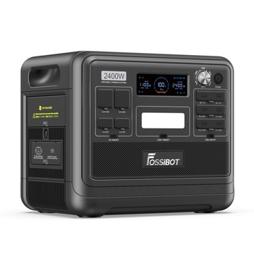 Портативная электростанция FOSSiBOT F2400, 2048 Втч, 2400 Вт, 16 портов - черный