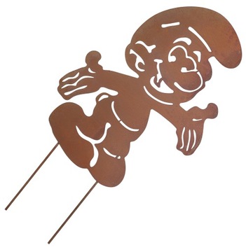 ФИГУРКА СМЕРФ ФИГУРА САДОВЫЙ УКРАШЕНИЕ, МЕТАЛЛ Ржавчина