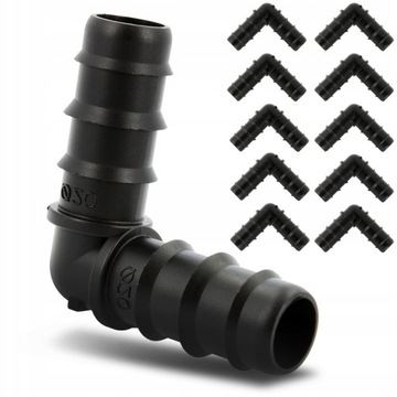 KOLANO KOLANKO DO LINII WTYK NA WĄŻ 16mm 10 szt