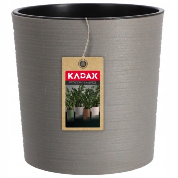 DONICZKA DONICA OSŁONKA NA KWIATY KWIETNIK 30 cm + WKŁAD DO SALONU SZARA