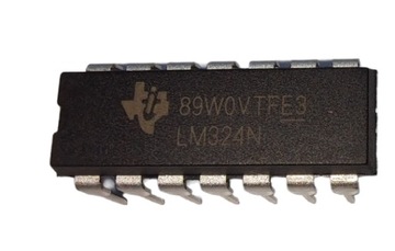 Poczwórny wzmacniacz operacyjny TI LM324N 4 szt.