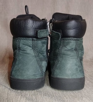 TIMBERLAND Davis Square zielone skórzane zamszowe buty zimowe r. 37