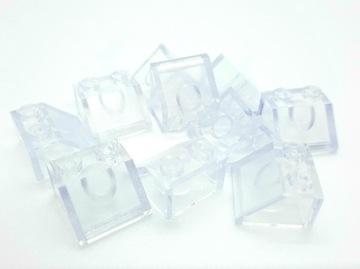 Lego 3039 Slope 1x2 Trans Clear 10szt. Nowe