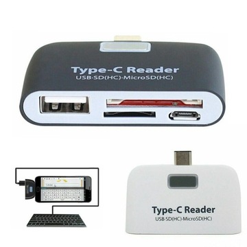 КАРТРИДЕР ТИПА C КАРТРИДЕР USB-концентратор SD/TF COMBO