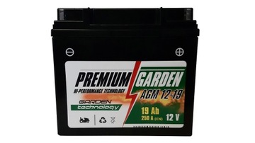 AKUMULATOR PREMIUM GARDEN AGM 12-19 12V 19Ah 250A