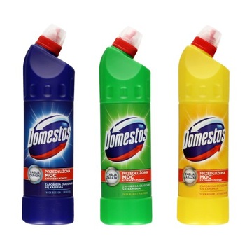 Płyn do WC 750ml Domestos - zestaw 3 szt.
