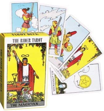 Zestaw klasycznych kart tarota The Rider Tarot
