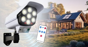 НАРУЖНАЯ МАНАКЕТ IP-КАМЕРА ДАТЧИК ДВИЖЕНИЯ МИГАЮЩАЯ СВЕТОДИОДНАЯ СОЛНЕЧНАЯ ЛАМПА