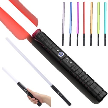 7 barev zvuk Svítící 77 cm hračka Kovový držák Světelný meč Rgb
