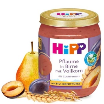 Хлопья Hipp Bio Dessert Слива Груша 6м 160г