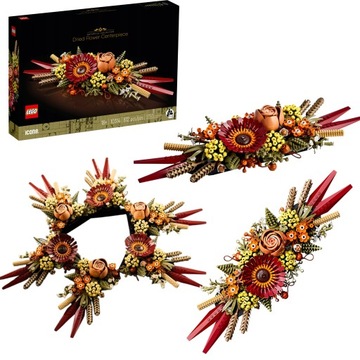 LEGO ICONS DRYED FLOWERS ЦВЕТЫ ПЛАТЬЕ ПОДАРОЧНОЕ УКРАШЕНИЕ XXL НАБОР