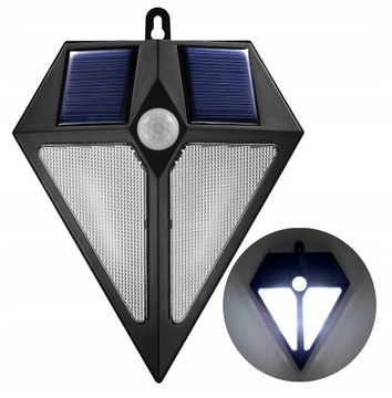 LAMPA SOLARNA KINKIET ZEWNĘTRZNY 6x LED IP65 RUCH