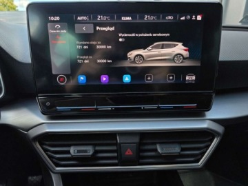 Seat Leon III Hatchback Facelifting 1.5 EcoTSI 130KM 2020 Seat Leon 1.5TSI 130KM FR Navi System Kamera cofania Pakiet ZIMOWY Oswietl, zdjęcie 6