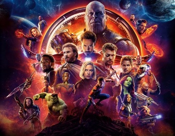 AVENGERS Naklejka na ścianę - plakat 50 cm K464