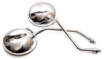 Lusterka M10 chrom okrągłe - para JAWA CZ MZ WSK