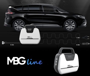 АВТОМОБИЛЬНЫЙ КОМПРЕССОР 12 В/230 В Насосный компрессор Светодиодный фонарик с ЖК-экраном