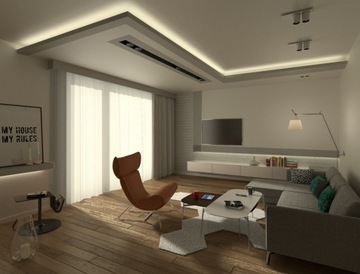 ПОЛКА ПОДВЕСНАЯ ПОТОЛОЧНАЯ СВЕТОДИОДНАЯ ОСВЕЩЕНИЕ G-KK 70CM