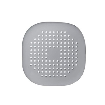 Drain Cover Drain Hair Catcher Flat Silicone Gray