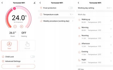 Интеллектуальная обременительная 16а этаж белый TR058 RT Wi -Fi Tuya Floor