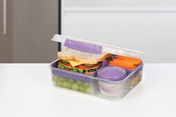 Система-контейнер-ланч-завтрак фиолетовый Bento 1,65
