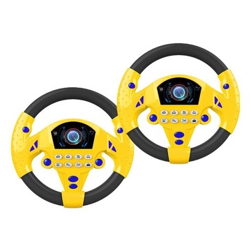 2x Steering Wheel Game Toy Infant Pretend Baby