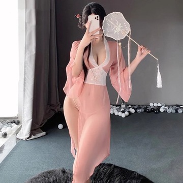 Women Sexy Lingerie Hanfu Cosplay Costumes Deep V