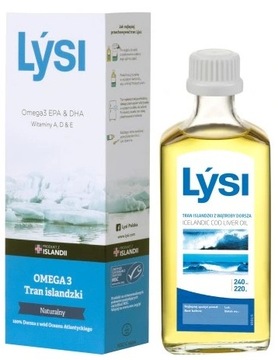 LYSI Tran islandzki naturalny olej 240ml