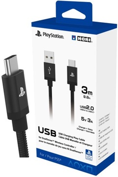 HORI Kabel ładujący USB-C do padów PS5 DualSense / Switch / Telefon