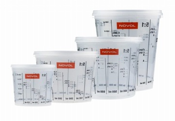 Kubek lakierniczy z podziałką Novol 385ml 0,385l