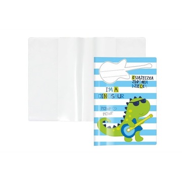 Etui Okładka na książeczke zdrowia dziecka Dino